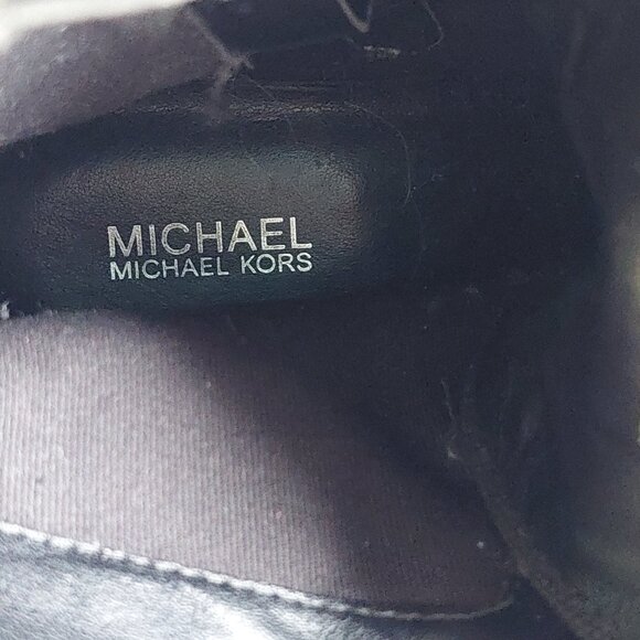 Michael Kors Black Canvas High-Top Lace-Up Boots Women's Size 9M - Picture 7 of 7